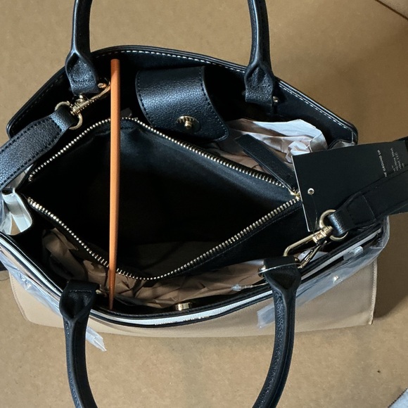 Nine West Beige and Black Satchel - Picture 9 of 10